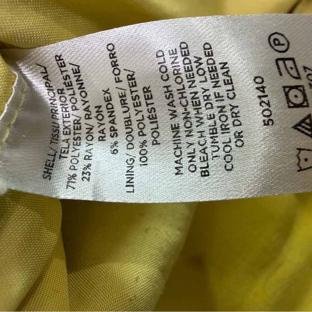 LOFT Mustard Yellow Mini Skirt - Picture 3 of 6